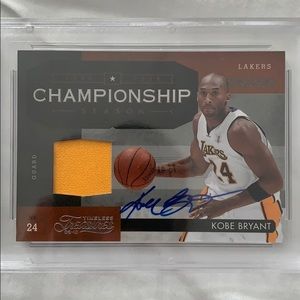 Kobe Bryant Panini Autograph Game Worn Jersey